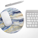 Papered Slate// WaterProof Rubber Foam Backed Anti-Slip Mouse Pad for Home Work Office or Gaming Computer Desk