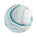 Pastel Marble Slate// WaterProof Rubber Foam Backed Anti-Slip Mouse Pad for Home Work Office or Gaming Computer Desk