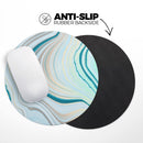 Pastel Marble Slate// WaterProof Rubber Foam Backed Anti-Slip Mouse Pad for Home Work Office or Gaming Computer Desk