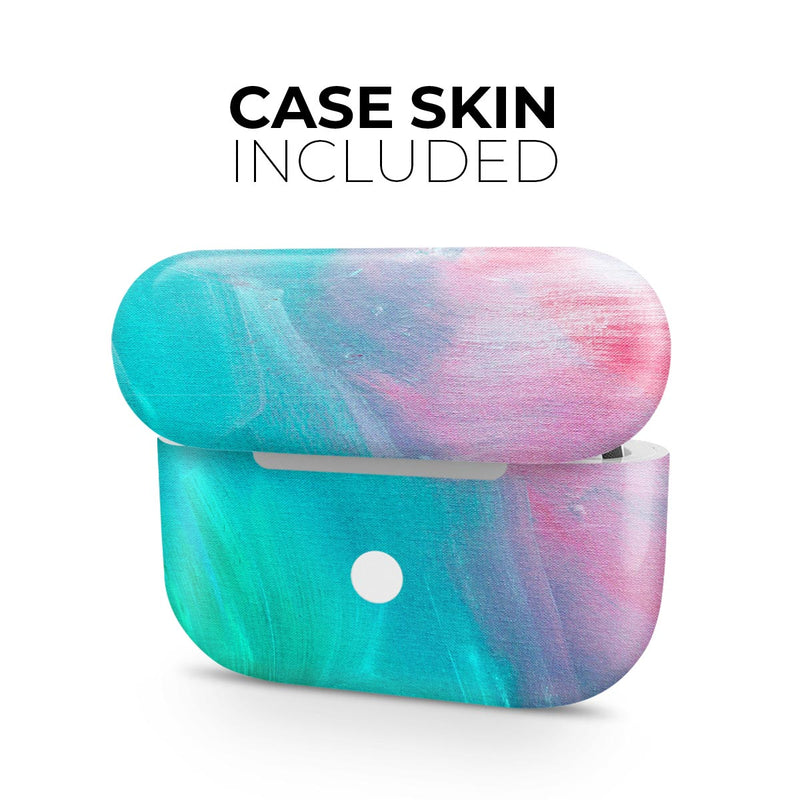 Pastel Marble Surface - Full Body Skin Decal Wrap Kit for the Wireless Bluetooth Apple Airpods Pro, AirPods Gen 1 or Gen 2 with Wireless Charging