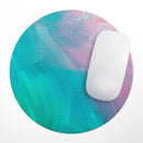 Pastel Marble Surface// WaterProof Rubber Foam Backed Anti-Slip Mouse Pad for Home Work Office or Gaming Computer Desk