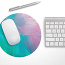Pastel Marble Surface// WaterProof Rubber Foam Backed Anti-Slip Mouse Pad for Home Work Office or Gaming Computer Desk