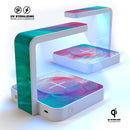 Pastel Marble Surface UV Germicidal Sanitizing Sterilizing Wireless Smart Phone Screen Cleaner + Charging Station