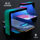 Pastel Marble Surface UV Germicidal Sanitizing Sterilizing Wireless Smart Phone Screen Cleaner + Charging Station