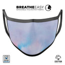 Pastel Minimalistic V2 - Made in USA Mouth Cover Unisex Anti-Dust Cotton Blend Reusable & Washable Face Mask with Adjustable Sizing for Adult or Child