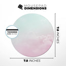 Pastel Soft Cloud V1// WaterProof Rubber Foam Backed Anti-Slip Mouse Pad for Home Work Office or Gaming Computer Desk