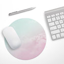 Pastel Soft Cloud V1// WaterProof Rubber Foam Backed Anti-Slip Mouse Pad for Home Work Office or Gaming Computer Desk