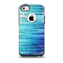 Patchy Folded Vibrant Blue Paint Skin for the iPhone 5c OtterBox Commuter Case