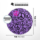 Peace Collage// WaterProof Rubber Foam Backed Anti-Slip Mouse Pad for Home Work Office or Gaming Computer Desk