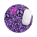 Peace Collage// WaterProof Rubber Foam Backed Anti-Slip Mouse Pad for Home Work Office or Gaming Computer Desk