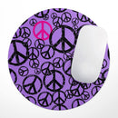 Peace Collage// WaterProof Rubber Foam Backed Anti-Slip Mouse Pad for Home Work Office or Gaming Computer Desk