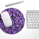 Peace Collage// WaterProof Rubber Foam Backed Anti-Slip Mouse Pad for Home Work Office or Gaming Computer Desk