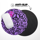 Peace Collage// WaterProof Rubber Foam Backed Anti-Slip Mouse Pad for Home Work Office or Gaming Computer Desk