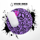 Peace Collage// WaterProof Rubber Foam Backed Anti-Slip Mouse Pad for Home Work Office or Gaming Computer Desk