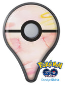 Peach Absorbed Watercolor Texture Pokémon GO Plus Vinyl Protective Decal Skin Kit