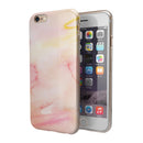 Peach Absorbed Watercolor Texture iPhone 6/6s or 6/6s Plus 2-Piece Hybrid INK-Fuzed Case