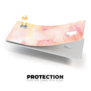 Peach Absorbed Watercolor Texture - Premium Protective Decal Skin-Kit for the Apple Credit Card