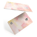 Peach Absorbed Watercolor Texture - Premium Protective Decal Skin-Kit for the Apple Credit Card