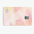 Peach Absorbed Watercolor Texture - Premium Protective Decal Skin-Kit for the Apple Credit Card