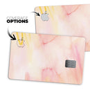 Peach Absorbed Watercolor Texture - Premium Protective Decal Skin-Kit for the Apple Credit Card