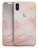 Peach Absorbed Watercolor Texture - iPhone X Skin-Kit