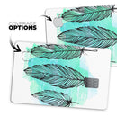 Pen & Watercolor Feathers - Premium Protective Decal Skin-Kit for the Apple Credit Card