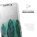Pen & Watercolor Feathers - Vinyl Skin Wrap for iPhone 17 Pro Max, 17 Pro, 17 Air, 17, 16 & All Models — Soft Matte or Ultra Gloss