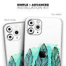 Pen & Watercolor Feathers - Vinyl Skin Wrap for iPhone 17 Pro Max, 17 Pro, 17 Air, 17, 16 & All Models — Soft Matte or Ultra Gloss