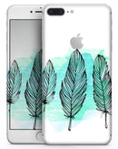 Pen & Watercolor Feathers - Skin-kit for the iPhone 8 or 8 Plus