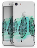 Pen & Watercolor Feathers - Skin-kit for the iPhone 8 or 8 Plus
