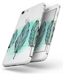 Pen & Watercolor Feathers - Skin-kit for the iPhone 8 or 8 Plus