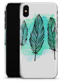 Pen & Watercolor Feathers - iPhone X Clipit Case