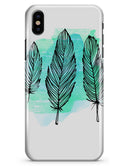 Pen & Watercolor Feathers - iPhone X Clipit Case