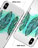 Pen & Watercolor Feathers - iPhone X Clipit Case