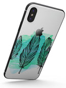 Pen & Watercolor Feathers - iPhone X Skin-Kit