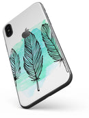 Pen & Watercolor Feathers - iPhone X Skin-Kit