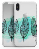 Pen & Watercolor Feathers - iPhone X Skin-Kit