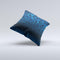 The 50 Shades of Unfocused Blue ink-Fuzed Decorative Throw Pillow