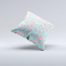 The 90's Zig Zag ink-Fuzed Decorative Throw Pillow