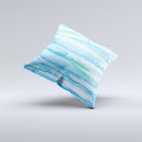 Abstract Oil Painting Lines Ink-Fuzed Decorative Throw Pillow