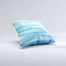 Abstract Oil Painting Lines Ink-Fuzed Decorative Throw Pillow