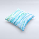 Abstract Oil Painting Lines Ink-Fuzed Decorative Throw Pillow