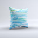 Abstract Oil Painting Lines Ink-Fuzed Decorative Throw Pillow