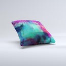 Abstract Oil Painting V3 Ink-Fuzed Decorative Throw Pillow