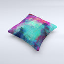 Abstract Oil Painting V3 Ink-Fuzed Decorative Throw Pillow