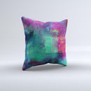 Abstract Oil Painting V3 Ink-Fuzed Decorative Throw Pillow