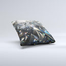 Abstract Shattered Crystal Pattern Ink-Fuzed Decorative Throw Pillow