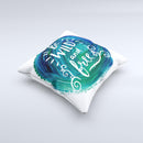 The Be Wild and Free ink-Fuzed Decorative Throw Pillow