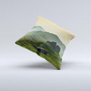 The Beautiful Countryside ink-Fuzed Decorative Throw Pillow