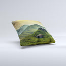 The Beautiful Countryside ink-Fuzed Decorative Throw Pillow